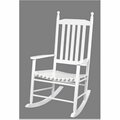 Book Publishing Co Adult Tall Back Rocking Chair White GR3507169